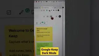 Google Keep Dark Mode