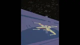 X-wing trench run animation