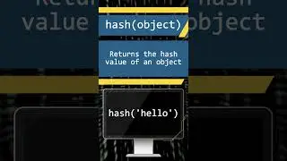 Unraveling Python's hash() Function #pythonic #coding #phython #pythonprogramming #css #python