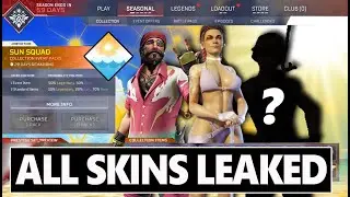 All SUN SQUAD Collection Event Legendary Skins LEAKED in Apex Legends