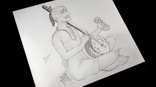 Easy Surdas Drawing | How To Draw Surdas Step By Step | Surdas Drawing Easy Steps | Surdas Sketch