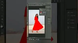 Change Dress Color without changing Skin tone  #photoshopTutorial #shorts #skintone