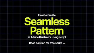 Creating a flawless seamless pattern with the script in Adobe Illustrator!