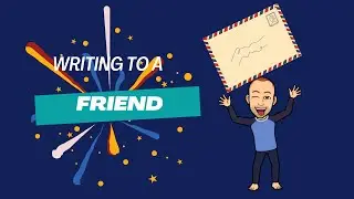Writing a letter to a friend