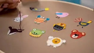 10 Cartoon Designs - Embroidery and Appliqué Fun!
