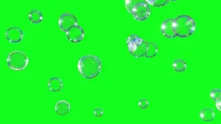 water Bubble Animation Green Screen video Effect HD