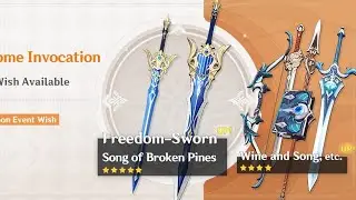 2.3 Weapon Banner Albedo and Eula Rerun Genshinimpact -Shinobu