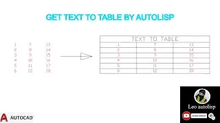 how to create a table from text in autocad
