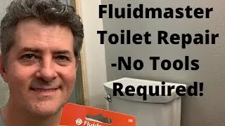 Fluidmaster Toilet Fill Valve Repair-No Tools Required!