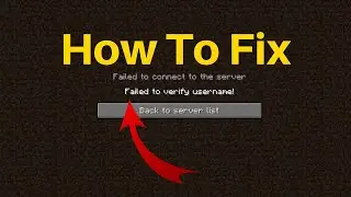 How To Fix Minecraft Java Edition Server Failed to connect to the server Failed to verify username!