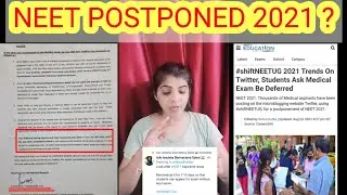 neet 2021 latest news today | neet postponed 2021 latest news today ? | NDTV😍| neet 2021 latest news