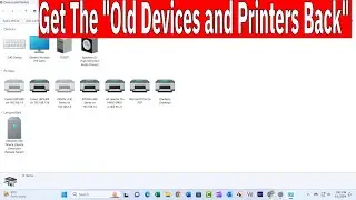 How To Get Back old device and printers on Windows 11|✅