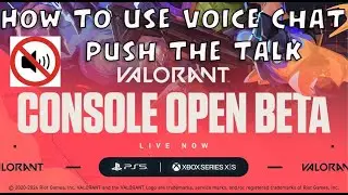 How to use voice chat in Valorant Console - Push the talk mechanics in PS5 (PlayStation)