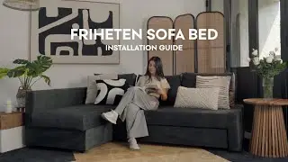 How to change your IKEA Friheten sofa covers with ZERO disassembly | Comfort Works