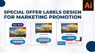 Special offer labels design for marketing promotion