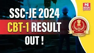 SSC JE 2024 CBT 1 Result Out! | MADE EASY