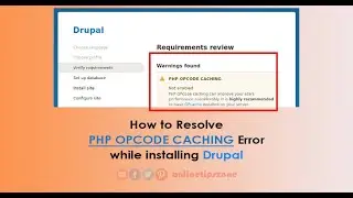 How to fix Php Opcode Caching Warning in Drupal