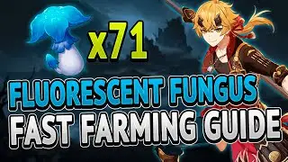 Fluorescent Fungus All Locations FAST FARMING ROUTE | Genshin Impact 2.2