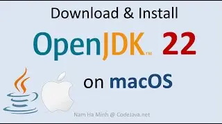 Download and Install OpenJDK 22 on macOS