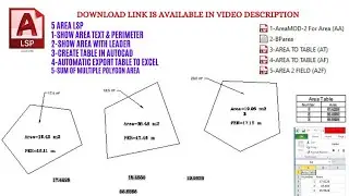 Area calculation autolsp