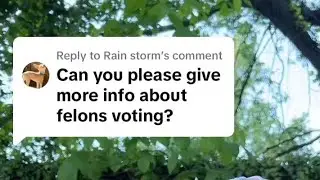 Trump voted this week. Penny for your thoughts on felon voting rights.
