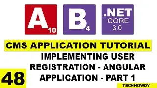 Implementing User Registration in Angular Application  | Angular 10 | ASP.NET CORE 3.0