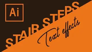 Creating a Stair-Step Text Effect in Illustrator