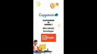 Capgemini is hiring UiPath RPA Developers