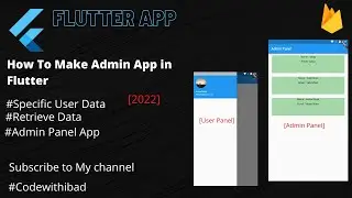 Create Admin Panel In Flutter App | Firebase Database | Part 5