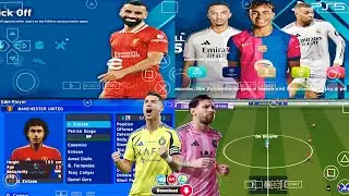 eFootball PES 2025 PPSSPP New Update Real Faces Latest Transfers & HD Graphics