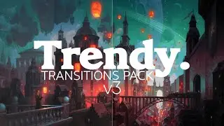 Trendy Transitions Pack V3 - Free Download After Effects Templates + Tutorial.