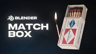 Stylized Match Box in Blender