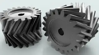 3D modelling herringbone gear in AutoCAD