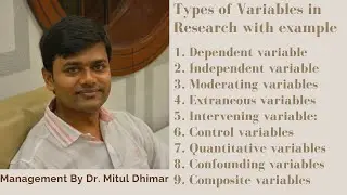 Types of variables in research with examples