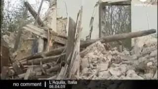 Earthquake in L'Aquila in Italy
