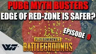 PUBG MYTH BUSTERS #9: Is the EDGE of the RED-ZONE Safer? Can you flip a vehicle by popping a tire?