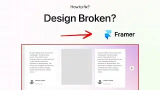 How to fix broken design Figma to framer | Framer Figma plugin not working | Expert Azi