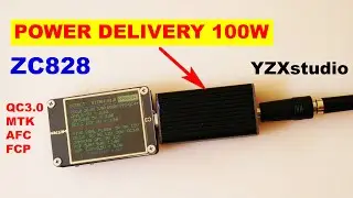 ZC828 Power Delivery 100W Мощное зарядное устройство от YZXstudio! QC3.0 FCP AFC PD Type-C