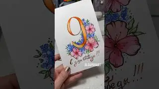 Открытка на 9 мая / Рисунок ко дню Победы #деньпобеды #рисование #открыткасвоимируками #9мая