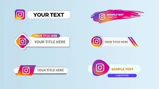 Instagram Lower Third Green Screen, Instagram Green Screen, Instagram Logo Green Screen Animation