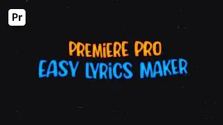 Lyrics Maker For Premiere Pro - Premiere Pro Cartoon Lyrics Template - Fully Customizable