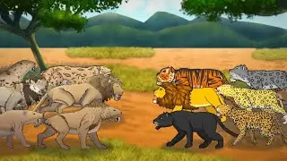 MODERN BIG CATS VS PREHISTORIC BIG CATS - RUMBLE - ANIMATION