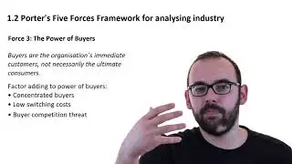 1.3 Industry of Organization (Porter Five Forces Framework)