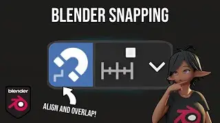 Align and Overlap in Blender 4.2 with Snapping!