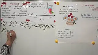 Математика. 1 класс. Решение простой задачи на нахождение неизвестного слагаемого.