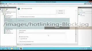 Prevent hotlinking using URL Rewrite in IIS 8 on Windows Server 2012