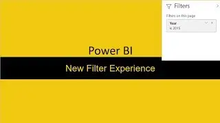 New Filter Experience Power BI