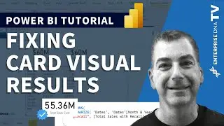 Fixing Card Visual Results In Power BI