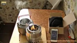 Тест печки щепочницы из Китая + Тест горелки Kovea