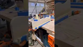 Wavy and groovy little display shelves made from poplar. 